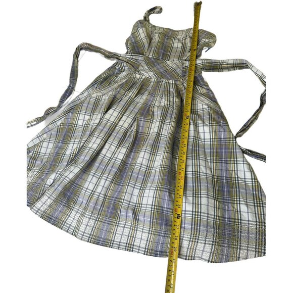 Free People Boho Plaid Dress with Spaghetti Straps & Waist Tie Cottagecore 4 S - Picture 7 of 7